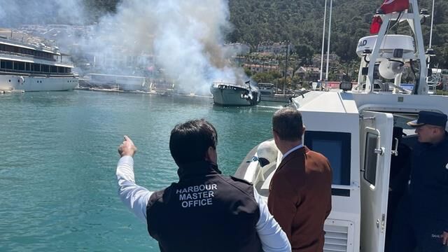 Kaymakam Ertaş ve Başkan Karaca Yangın Söndürme Çalışmalarını Takip Etti