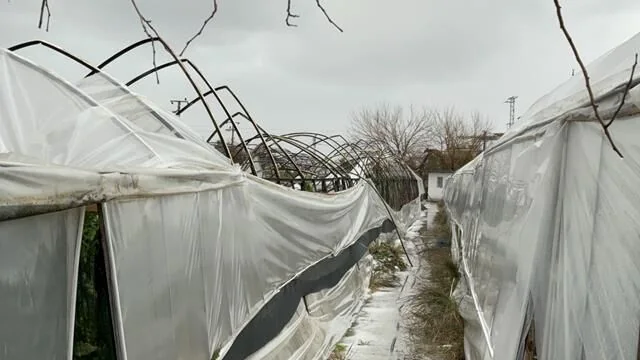 Kumluova’da Hortum, Fırtına Ve Dolu Seraları Vurdu