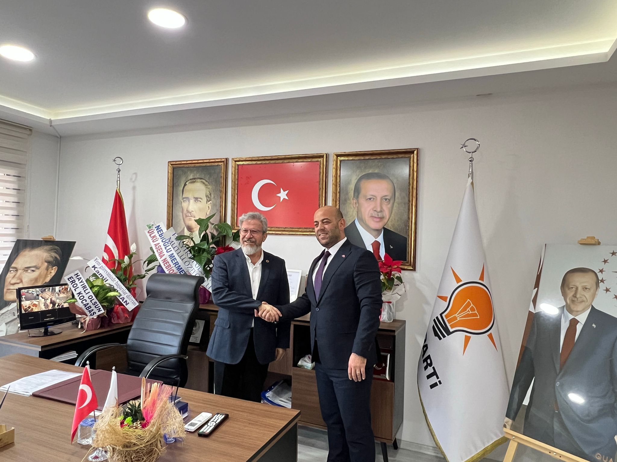 MHP İlçe Başkanı Tekin’den AK Parti İlçe Başkanı Sarıhan'a Ziyaret