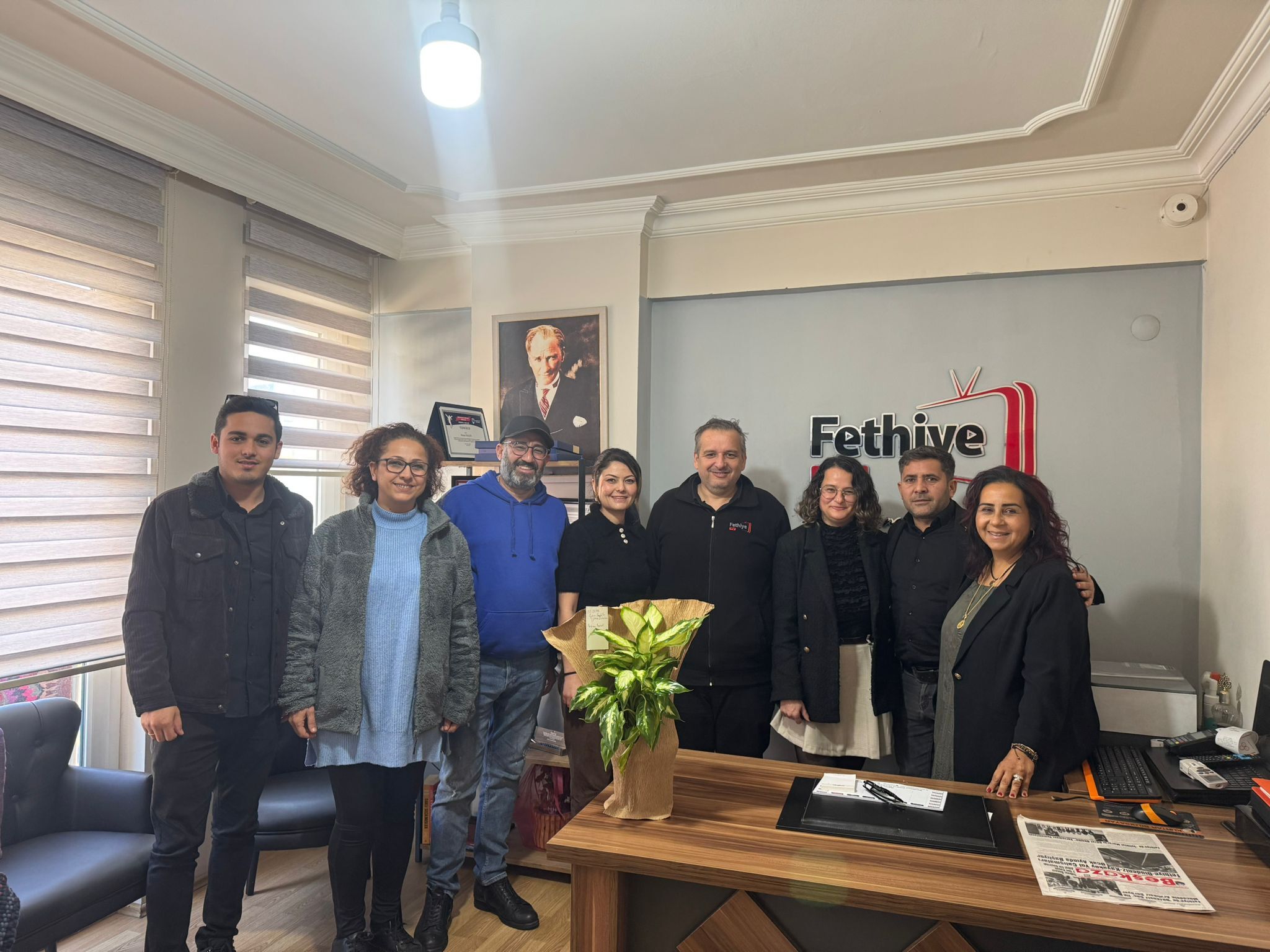 Mtürk Ekibinden, Beşkaza Gazetesi’ne Hayırlı Olsun Ziyareti