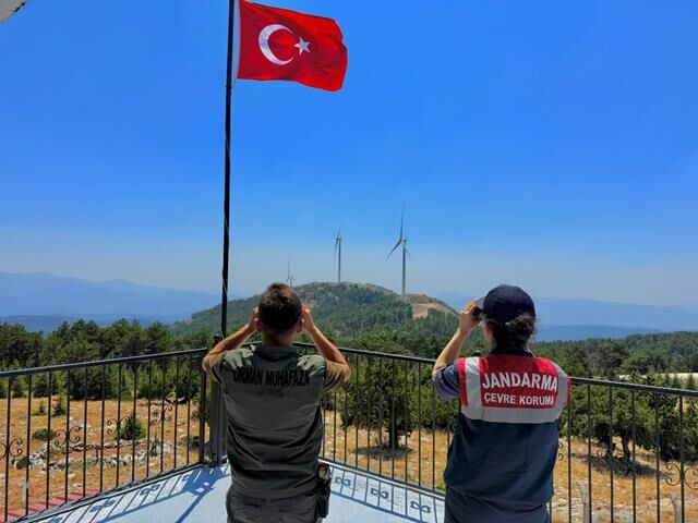 Muğla Ormanlarında 24 Saat Nöbet