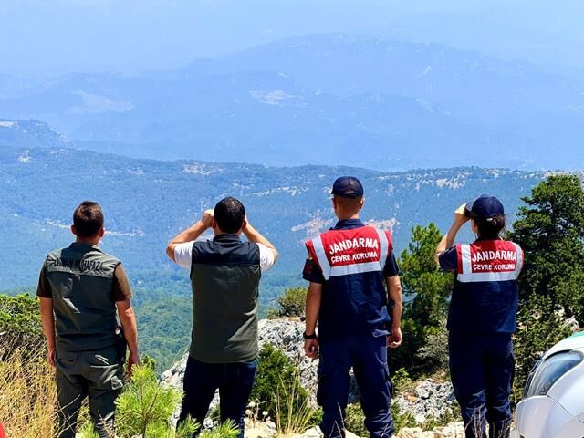 Muğla Ormanlarında 24 Saat Nöbet