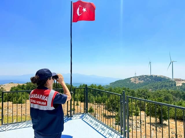 Muğla Ormanlarında 24 Saat Nöbet