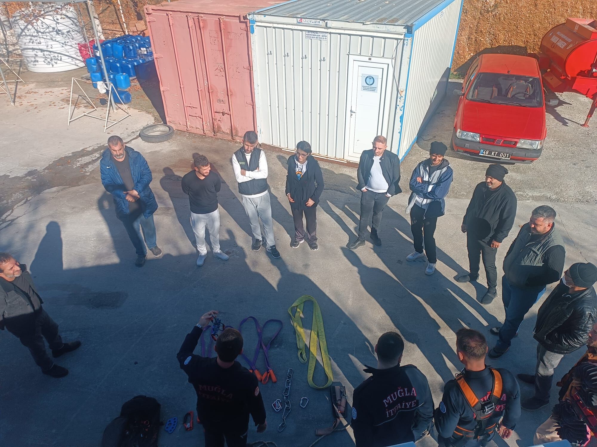 Muğla İtfaiyesi'nden Baca Temizlik Personeline Eğitim