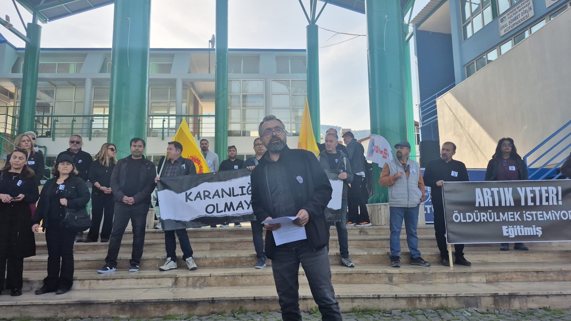 Öğretmen Cinayetine Fethiye’den Ortak Tepki: 'Artık Yeter!'