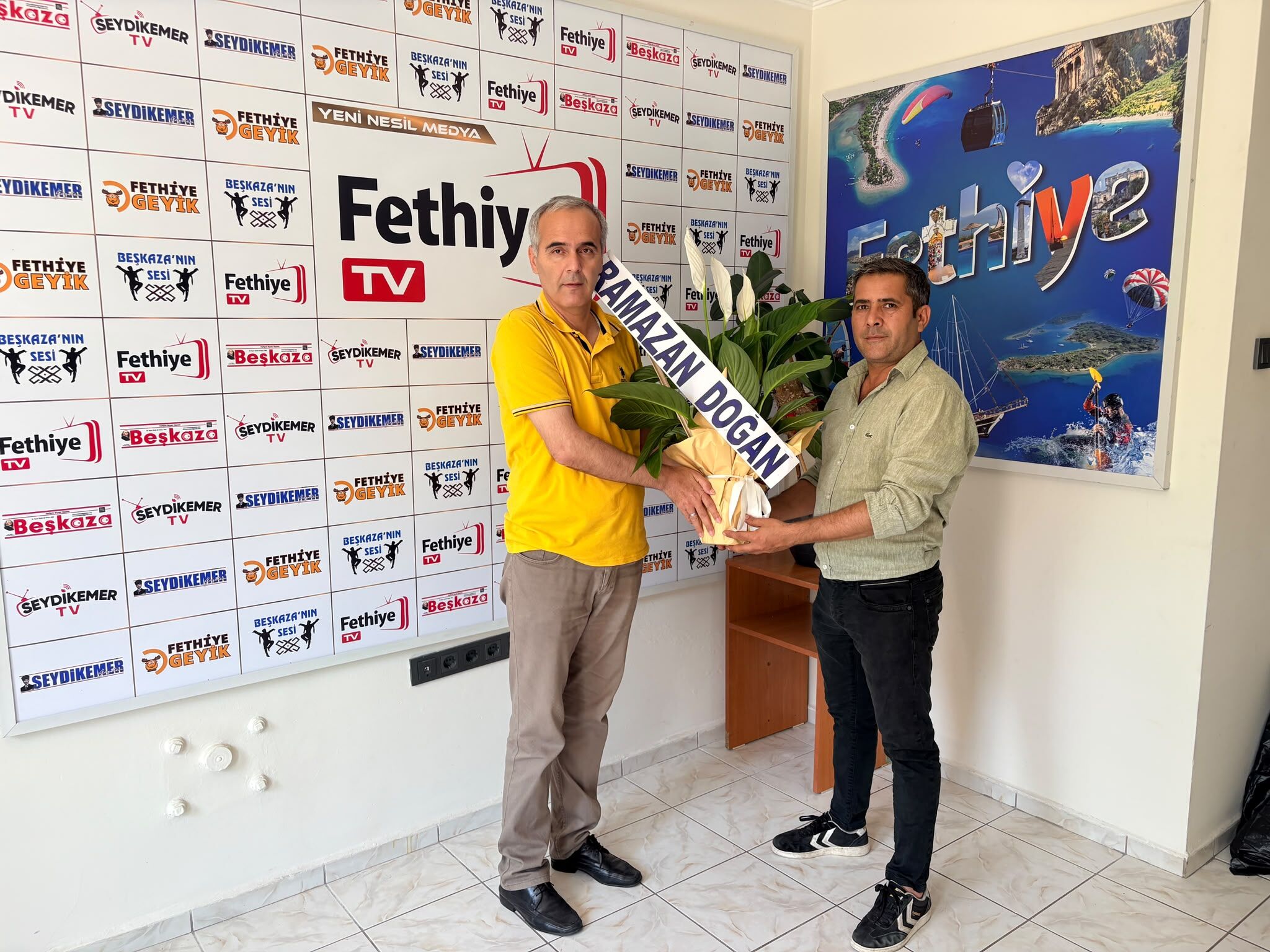 Ramazan Doğan’dan Fethiye TV Ve Seydikemer TV’ye Ziyaret