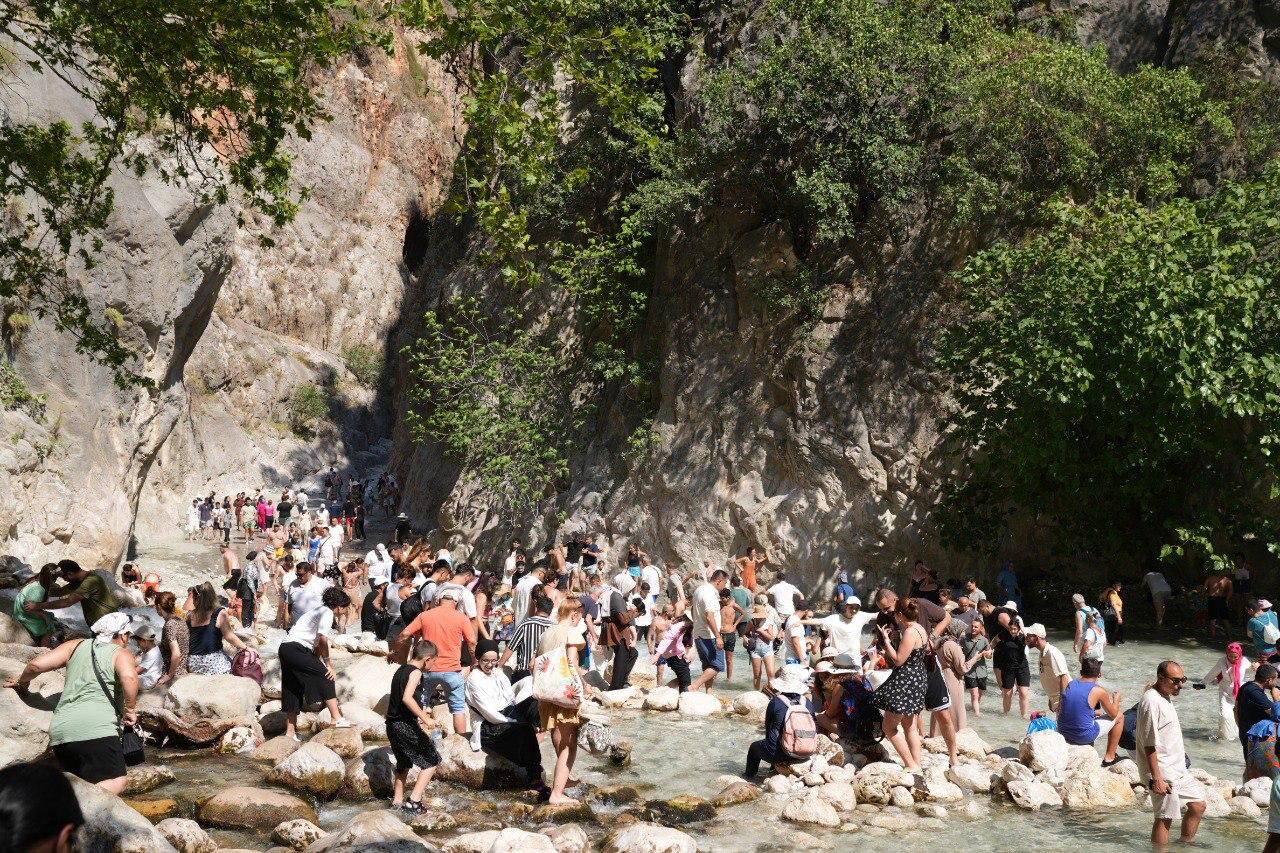 Saklıkent Kanyonuna Ziyaretçi Akını
