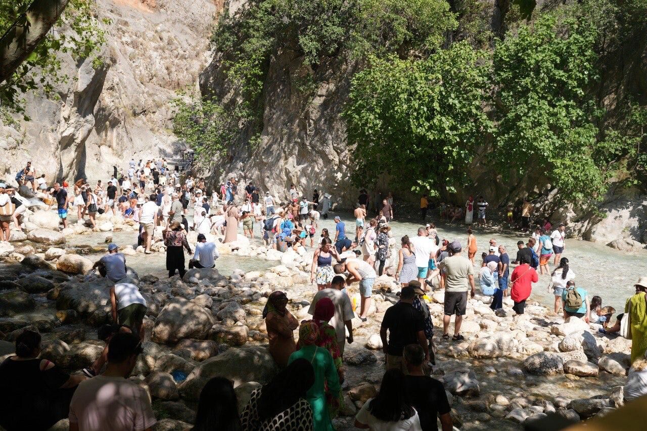 Saklıkent Kanyonuna Ziyaretçi Akını