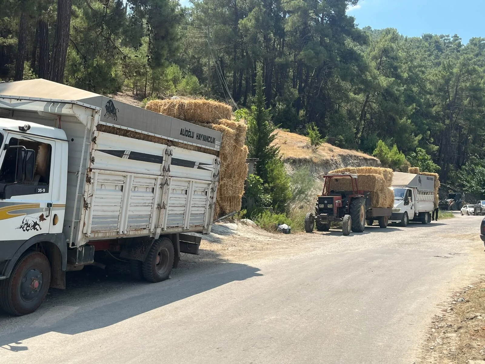Seydikemer’de Çaykenarı'ndan Dereköy'e Yardım Eli