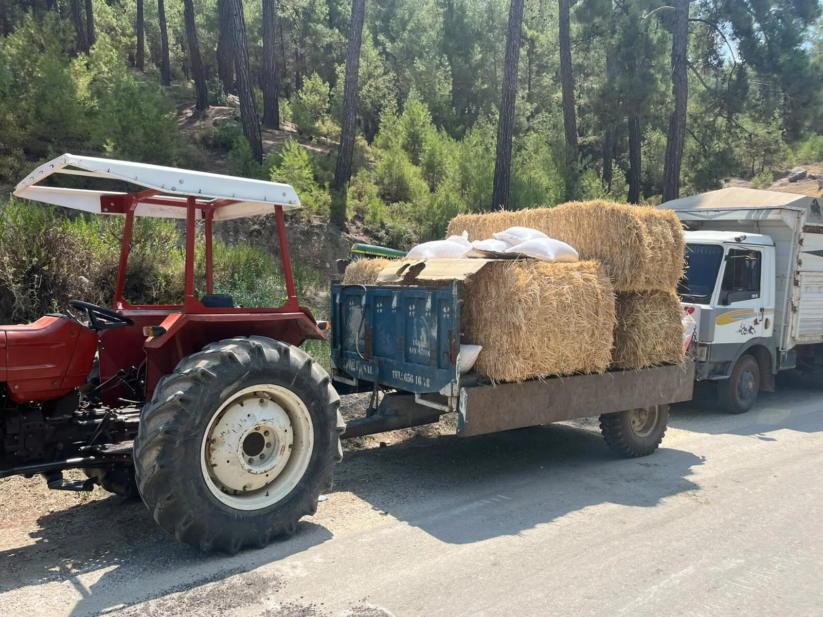 Seydikemer’de Çaykenarı'ndan Dereköy'e Yardım Eli