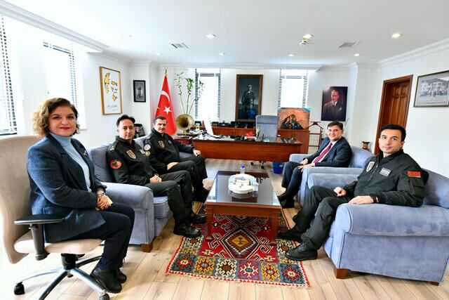 SOLOTÜRK Pilotlarından Başkan Karaca’ya Ziyaret