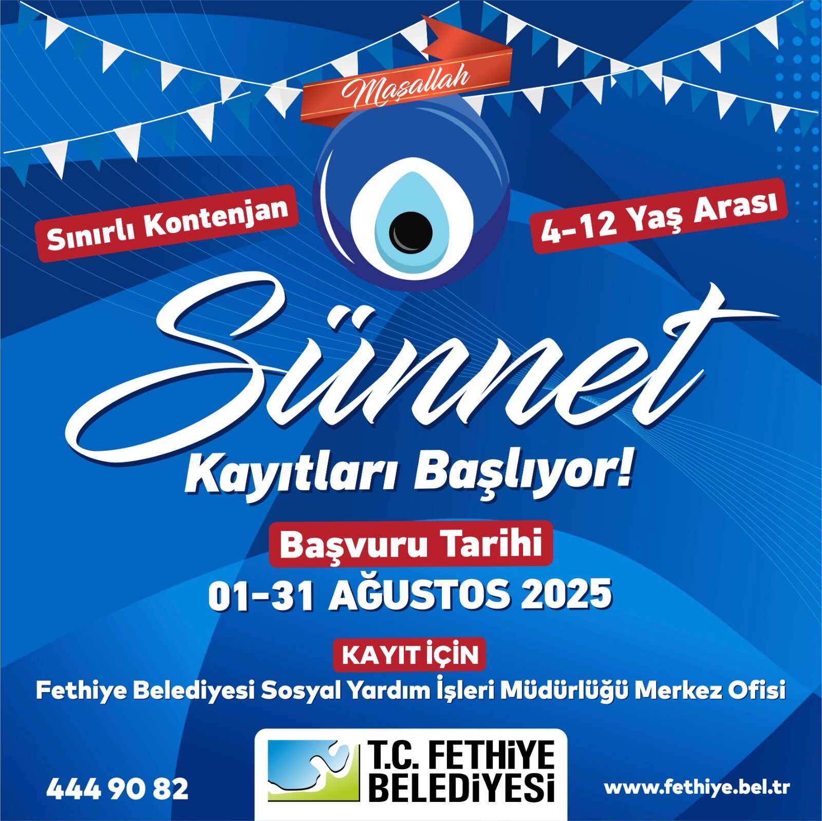 Fethiye Belediyesi’nden İhtiyaç Sahibi Ailelere Sünnet Desteği