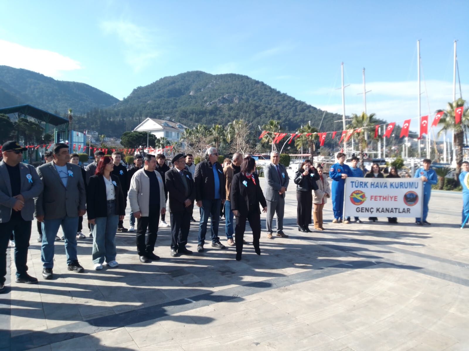 Türk Hava Kurumu Fethiye'de 100. Kuruluş Yıl Dönümünü Kutladı