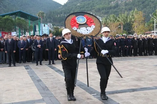 Ulu Önder Mustafa Kemal Atatürk Fethiye'de Saygı Ve Minnetle Anıldı