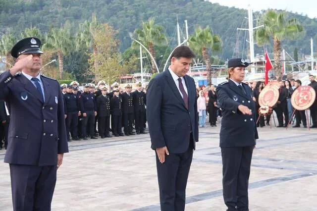 Ulu Önder Mustafa Kemal Atatürk Fethiye'de Saygı Ve Minnetle Anıldı