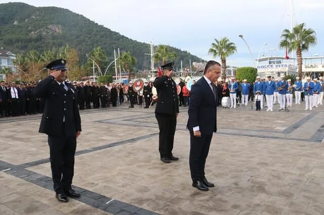 Ulu Önder Mustafa Kemal Atatürk Fethiye'de Saygı Ve Minnetle Anıldı