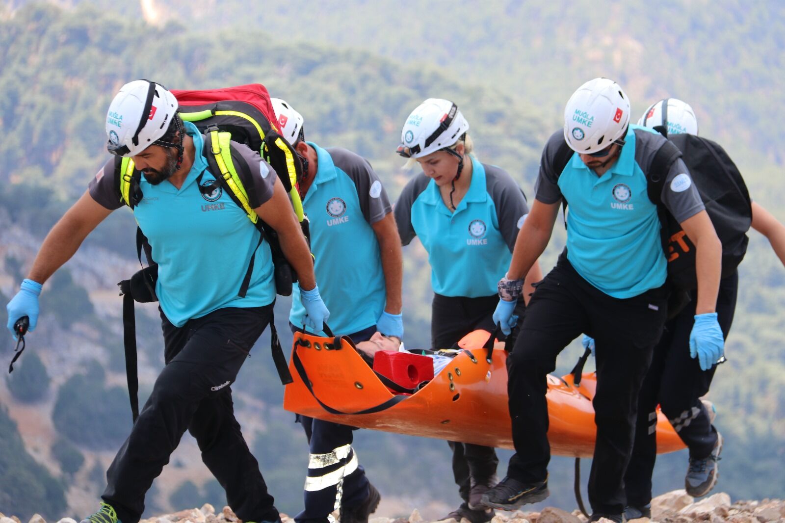 UMKE Ekipleri Babadağ'da Paraşüt Kazası Kurtarma Tatbikatı Gerçekleştirdi