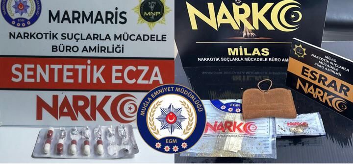 Muğla'da Uyuşturucu Operasyonlarında 4 Tutuklama