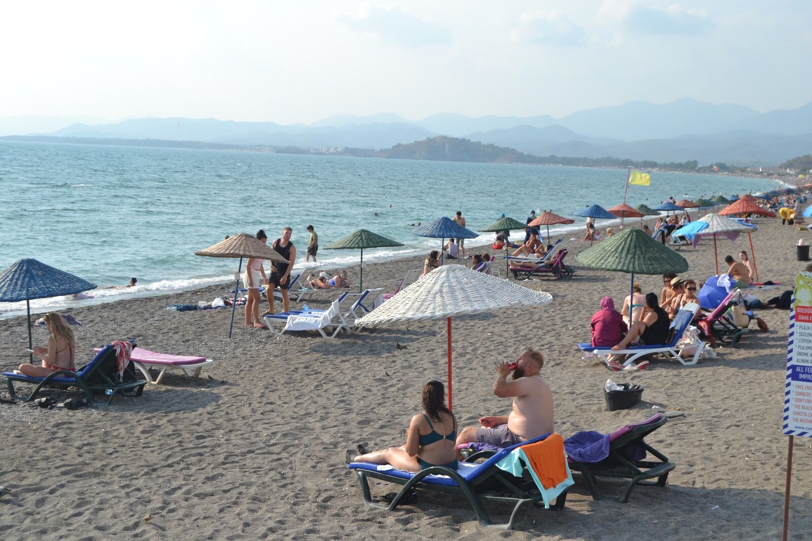Eylül Ayında Çalış Plajı’nda Turist Yoğunluğu Devam Ediyor