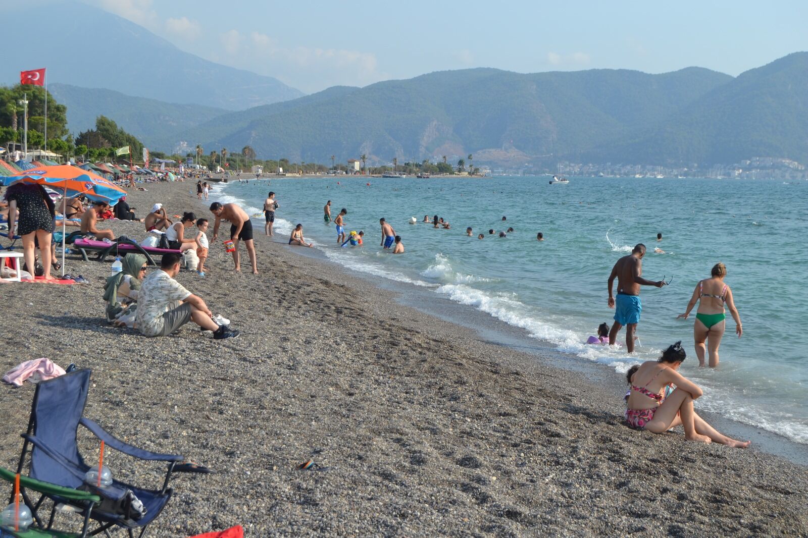 Eylül Ayında Çalış Plajı’nda Turist Yoğunluğu Devam Ediyor