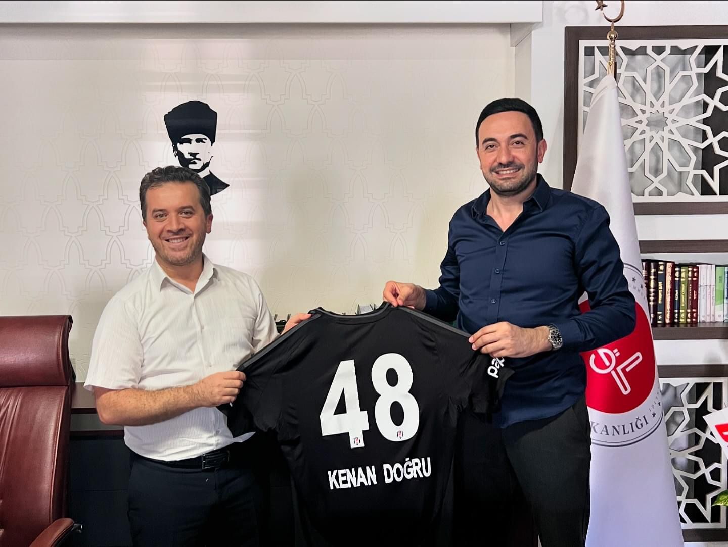 Beşiktaş Taraftarlar Derneği’nden Müftü Doğru’ya ‘Hayırlı Olsun’ Ziyareti