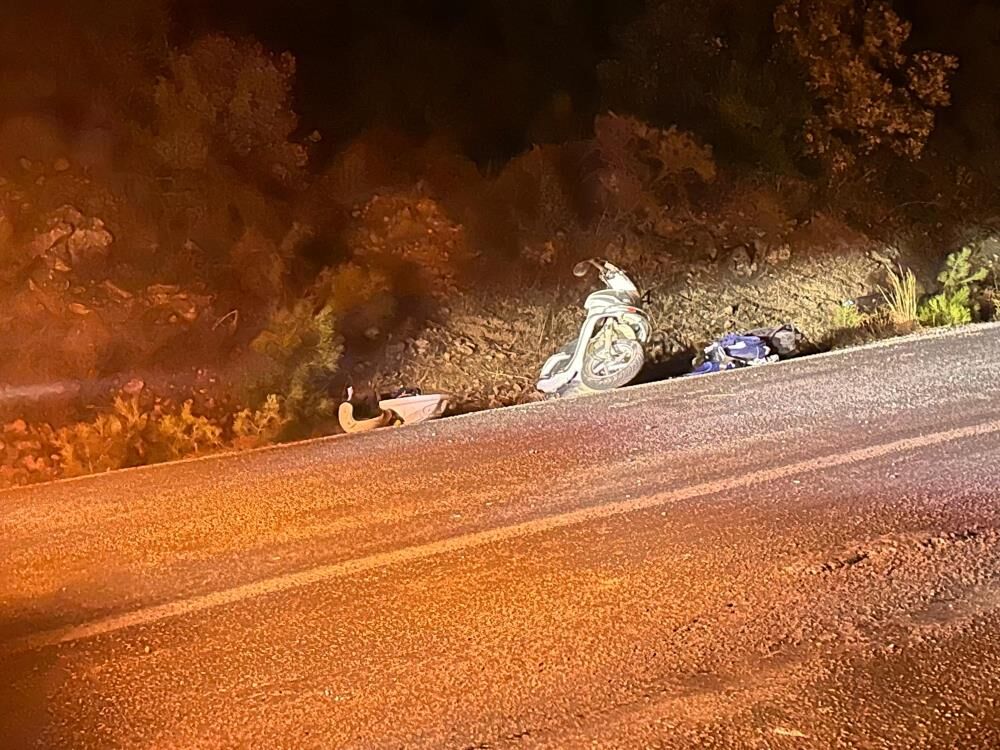 Motosiklet Şarampole Yuvarlandı, 1 Ölü