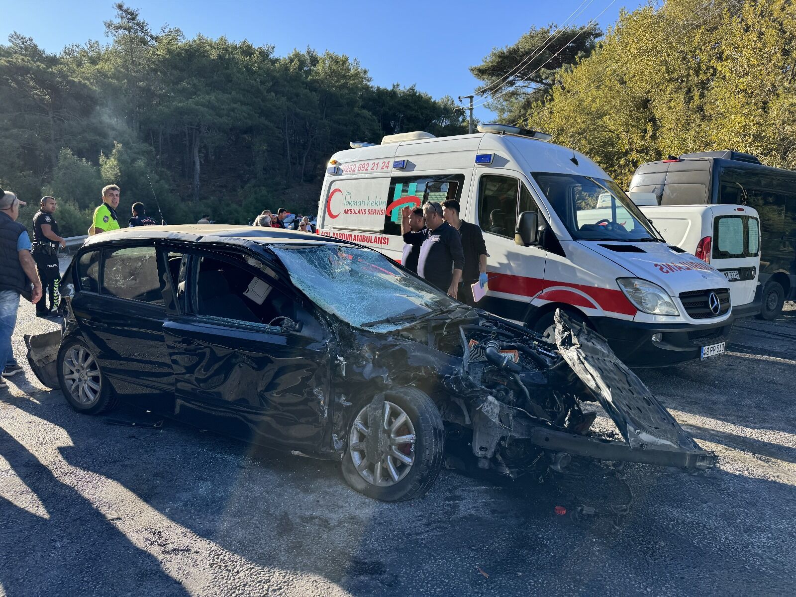 Fethiye’de 4 Aracın Karıştığı Kazada 5 Kişi Yaralandı