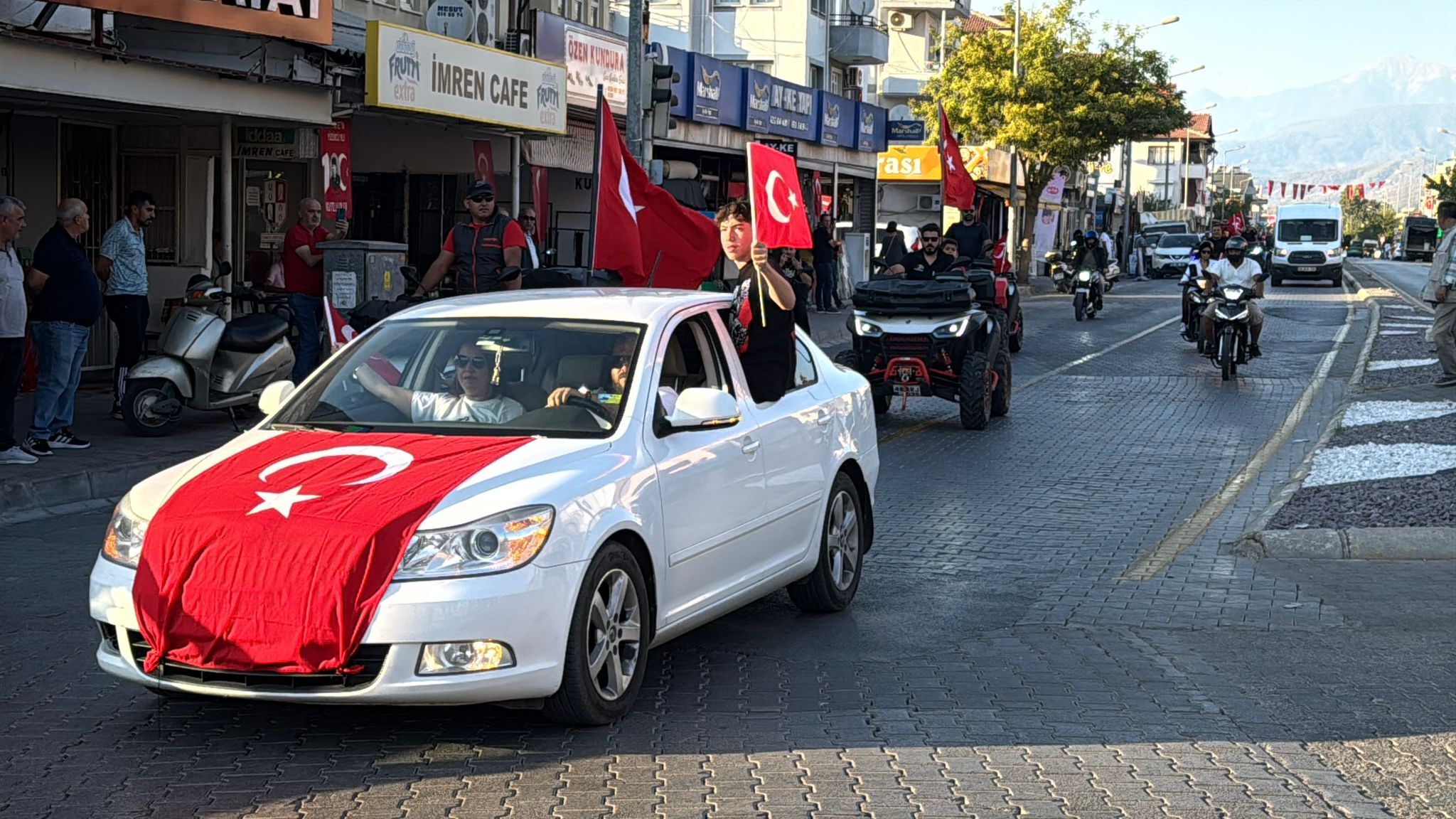 Fethiye'de 29 Ekim Cumhuriyet Konvoyu