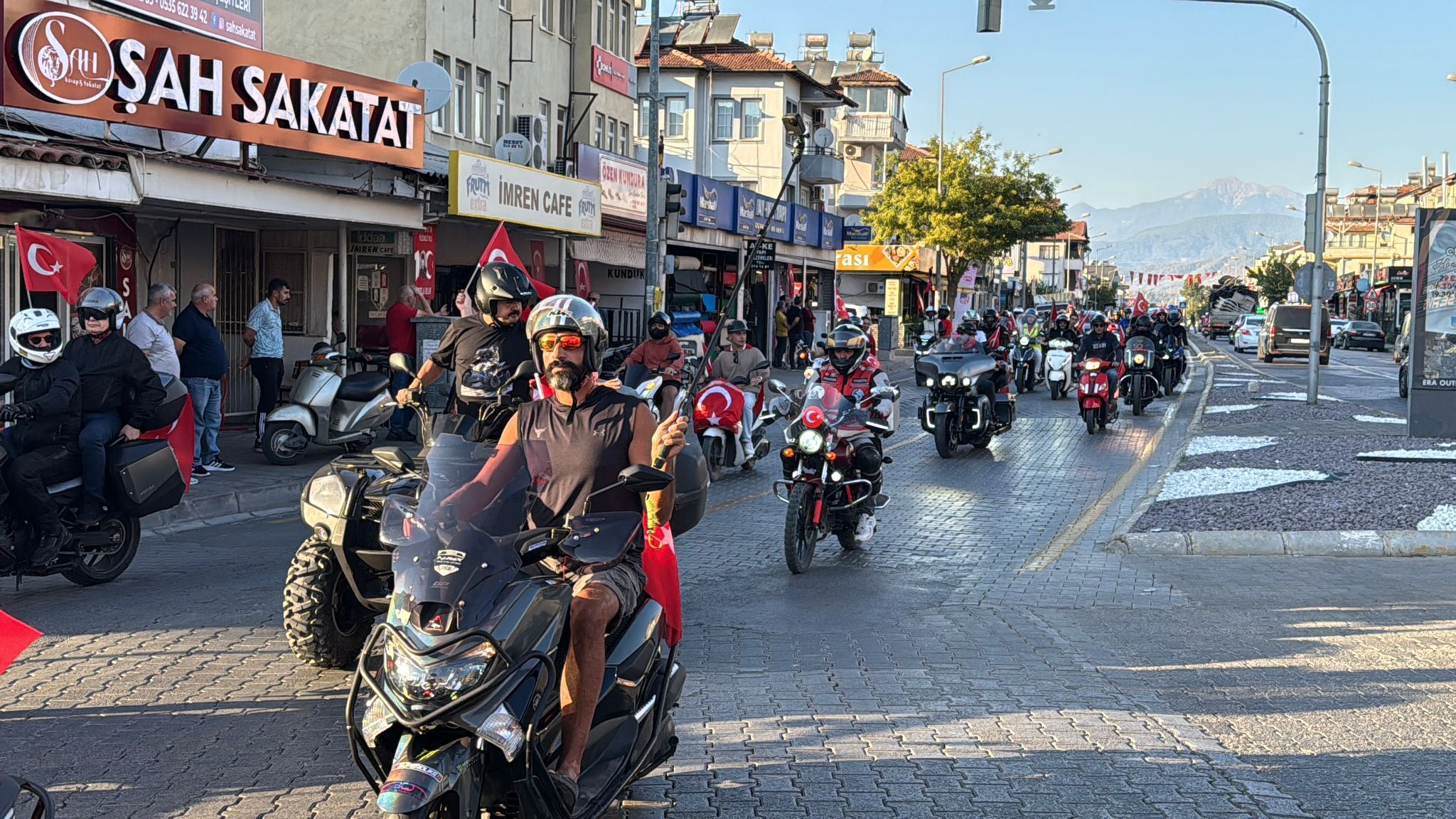 Fethiye'de 29 Ekim Cumhuriyet Konvoyu