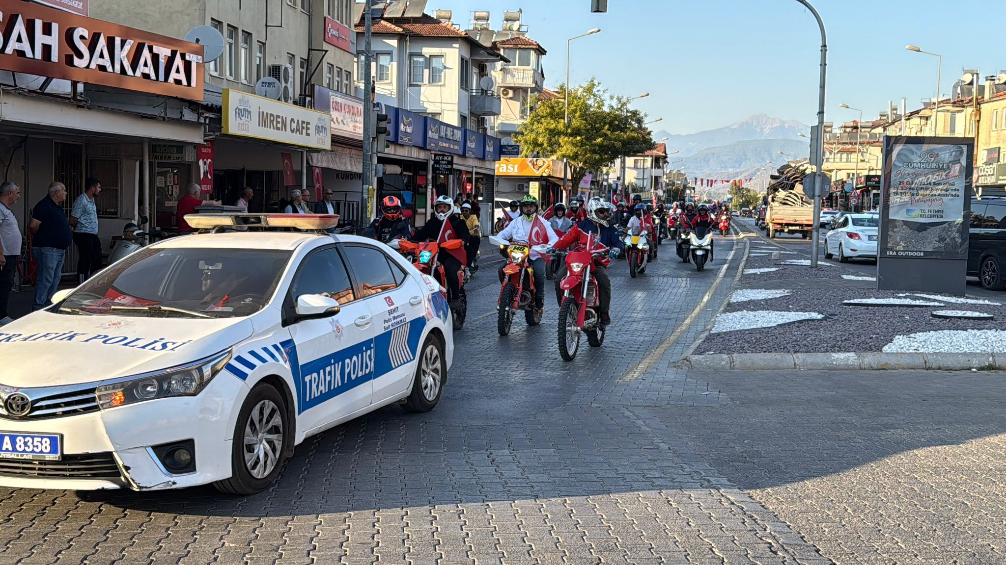 Fethiye'de 29 Ekim Cumhuriyet Konvoyu