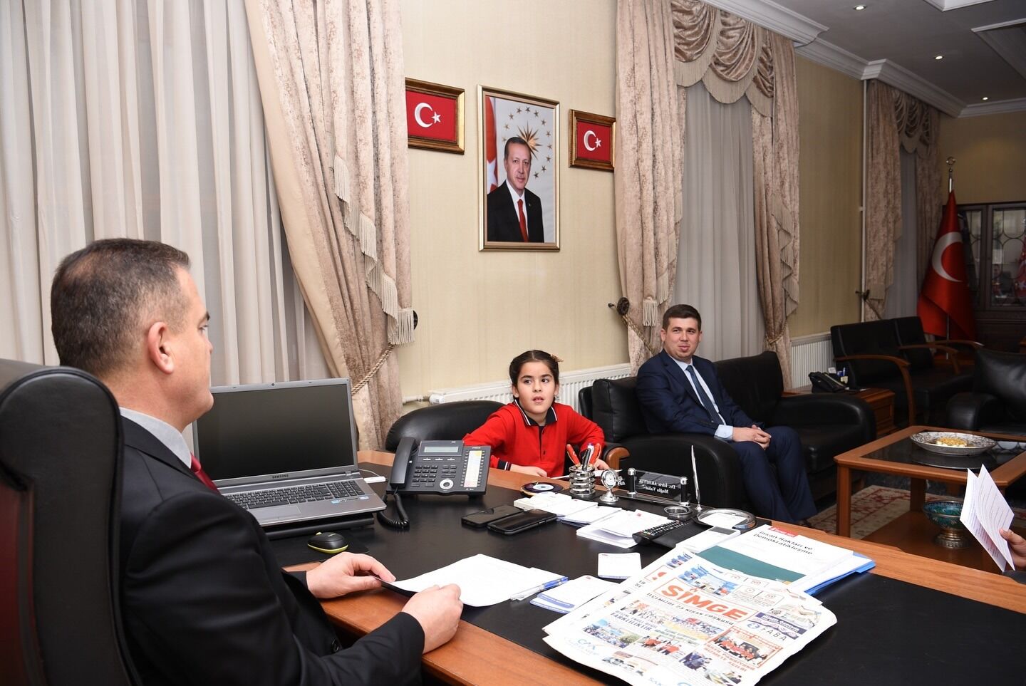 Seydikemerli Minik Muhabirlerden Vali İdris Akbıyık'a Ziyaret