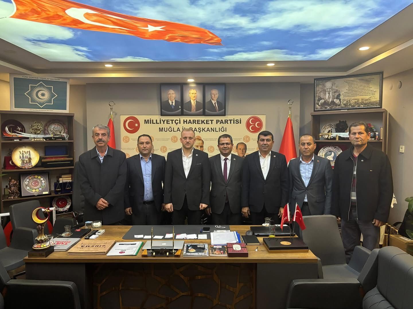 MHP Seydikemer İlçe Başkanı Arıç’tan İl Başkanı Demirel’e Ziyaret