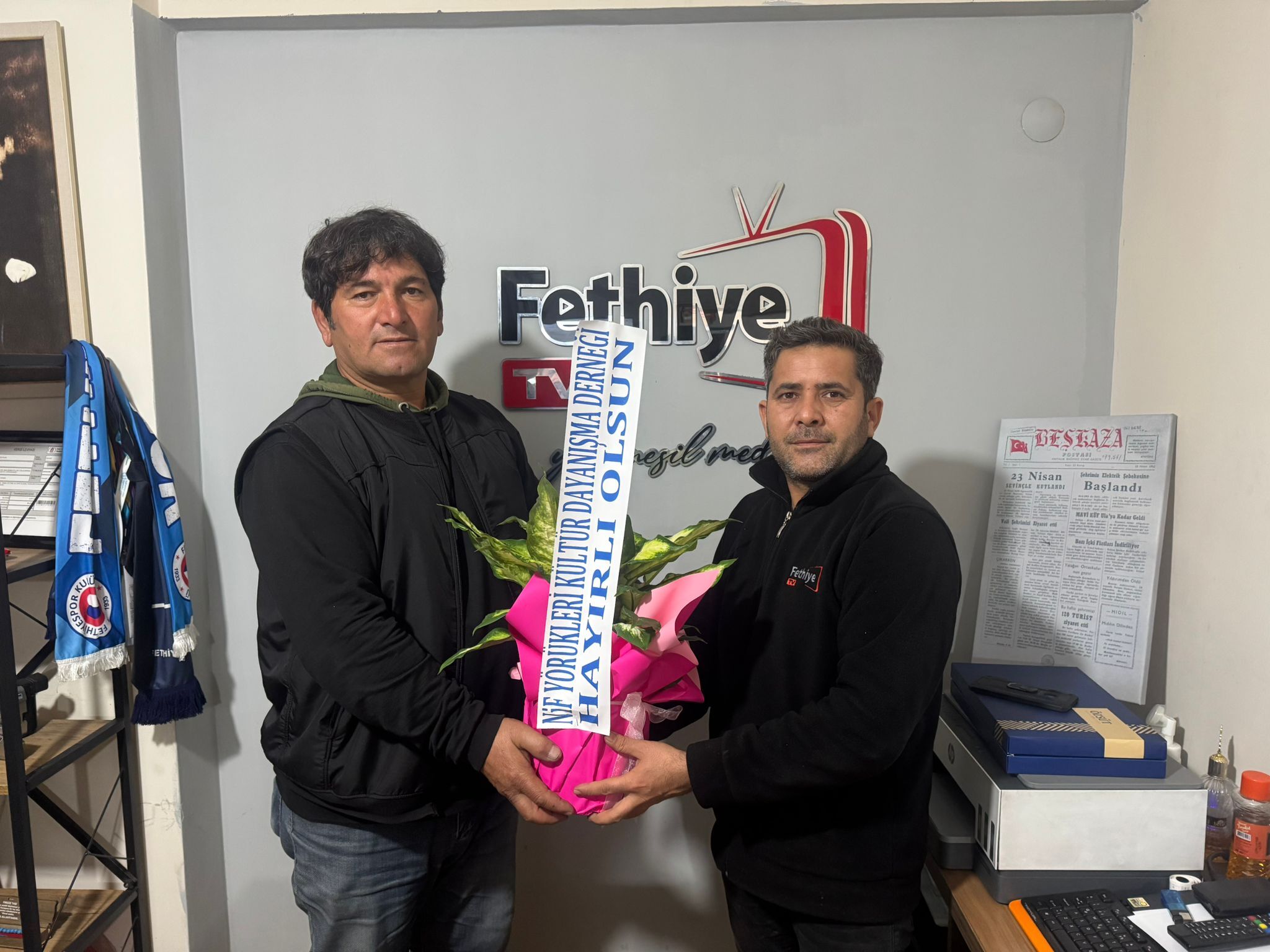 Nif Yörük Derneği’nden Fethiye TV’ye ‘Hayırlı Olsun’ Ziyareti