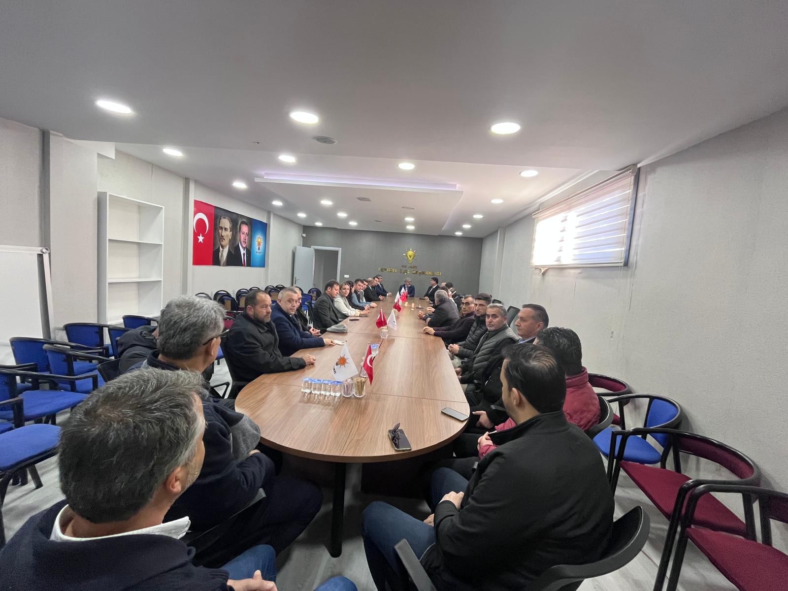 Başkan Karaca’dan İlçe Başkanı Sarıhan’a Hayırlı Olsun Ziyareti