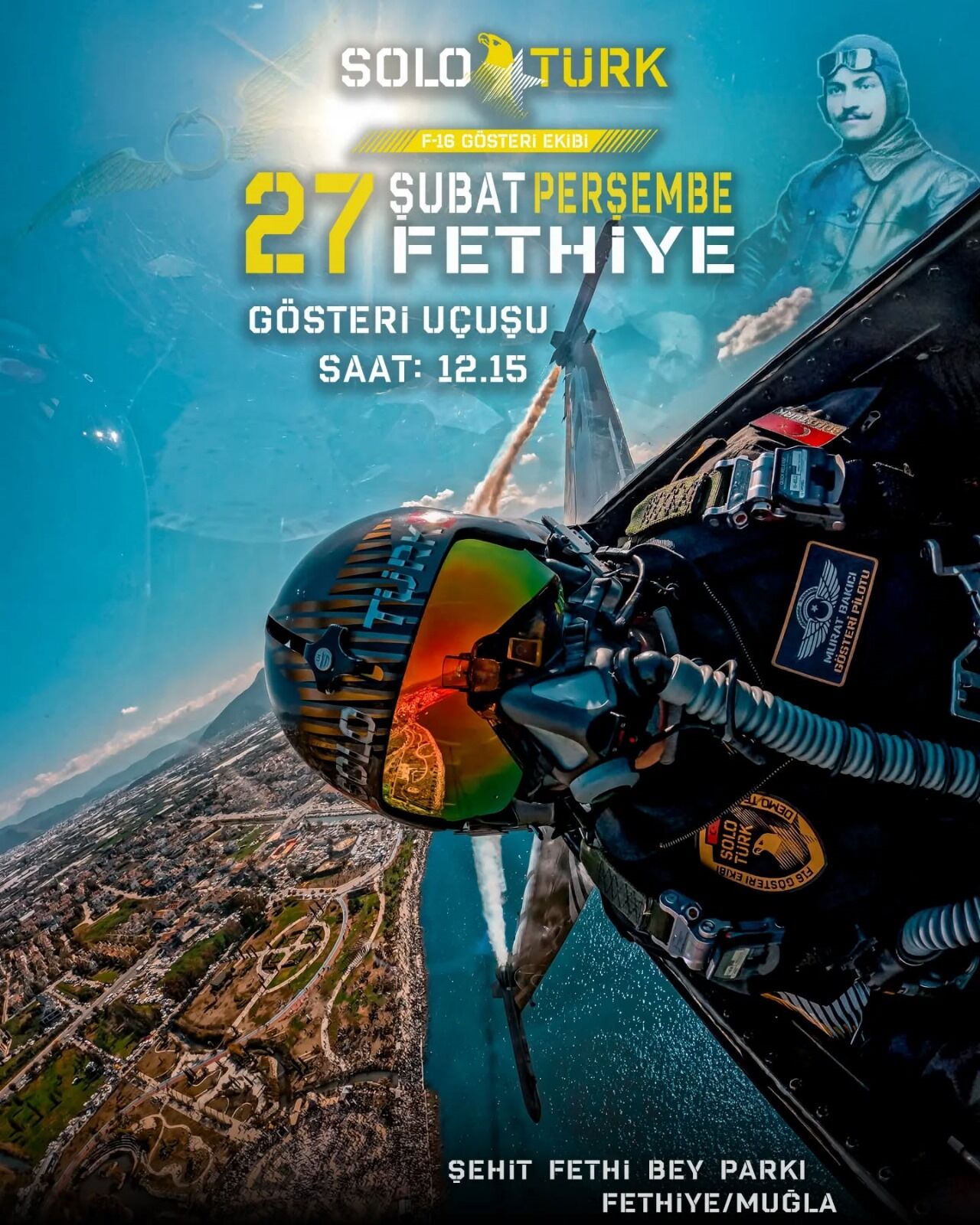 SOLOTÜRK, İlk Türk Hava Şehidimiz Fethi Bey’i 111. Yılında Anacak