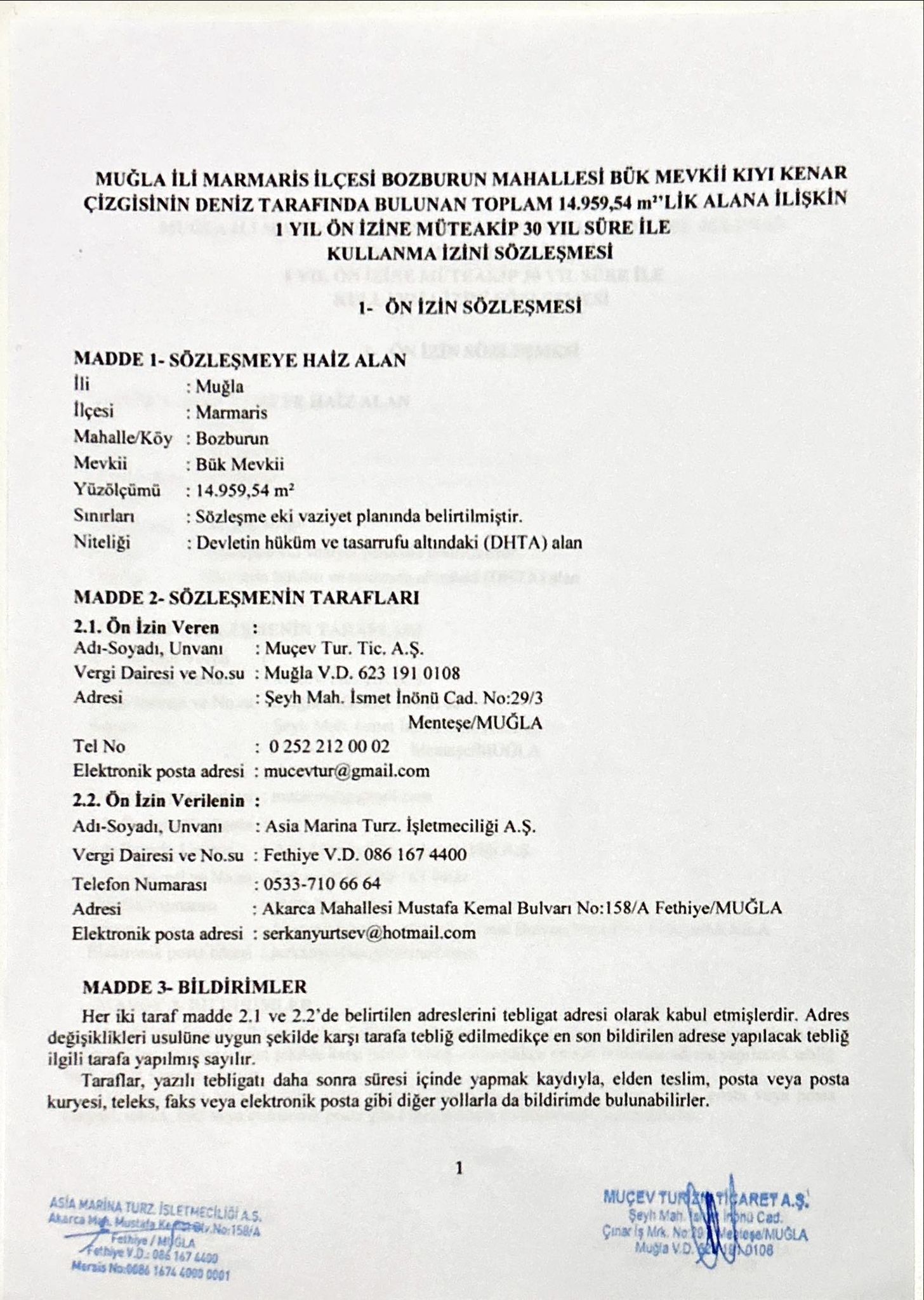 Marina ve Yat Çekek Yeri ihalesiz olarak Verildi