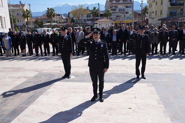 Seydikemer'de Türk Polis Teşkilatının 180. Kuruluş Yıl Dönümü Törenle Kutlandı