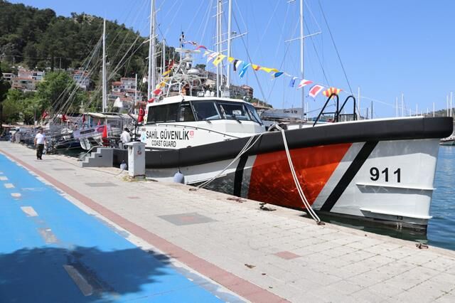 Fethiye’de Sahil Güvenlik Botu Ziyarete Açıldı