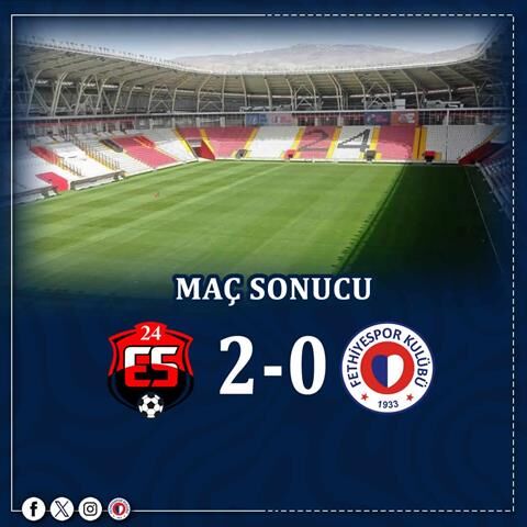 Fethiyespor, Erzincan Deplasmanından Puansız Döndü: 0-2