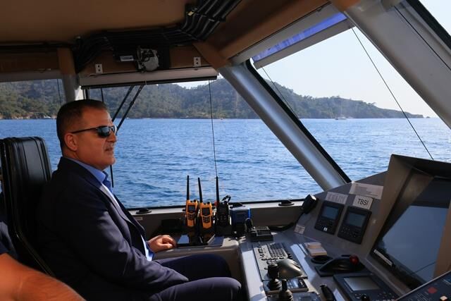 Vali Akbıyık, Fethiye-Göcek Koylarında İncelemelerde Bulundu