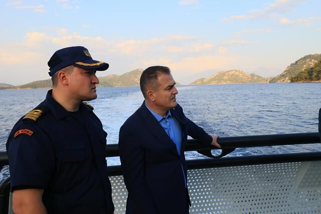 Vali Akbıyık, Fethiye-Göcek Koylarında İncelemelerde Bulundu