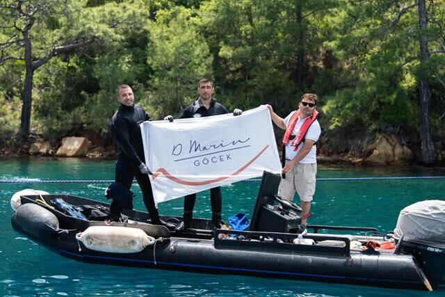 Göcek Koylarında Dünya İklim Günü'ne Özel Su Altı Temizliği