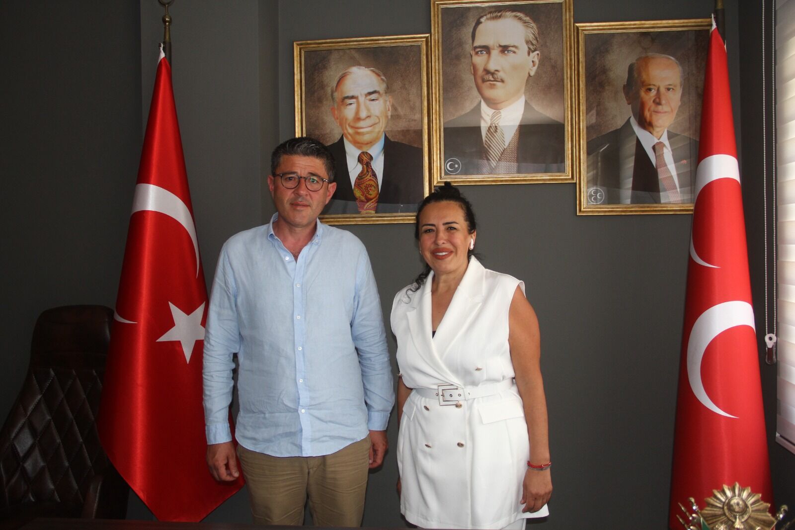 Kökten ve Ayıkol’dan, Başkan Hüseyin Mukyen’e “Hayırlı Olsun” Ziyareti