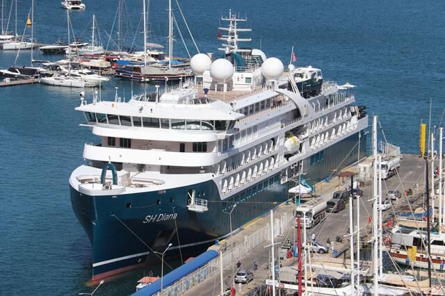Fethiye’ye “SH Diana” Kruvaziyeriyle 106 Turist Geldi