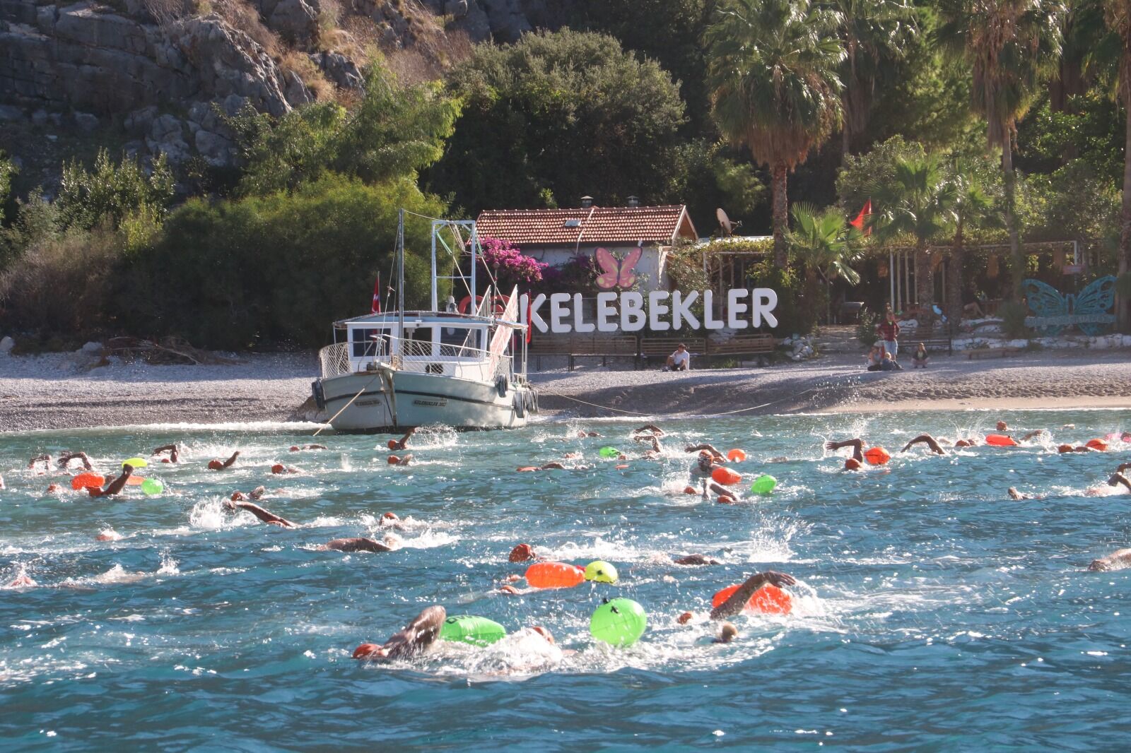 Fethiye’de Açık Su Yüzme Yarışı Büyük İlgi Gördü