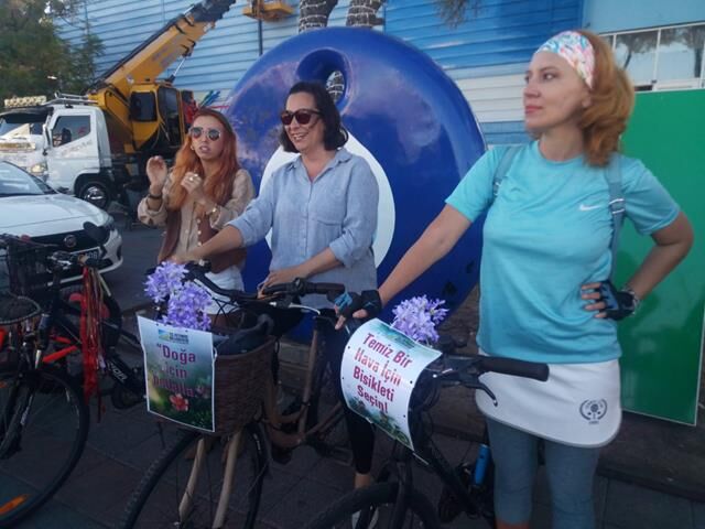 Fethiye’de 'Işıltılı Kadınlar, Karbonsuz Pedallar' Bisiklet Turuna Yoğun İlgi Oldu