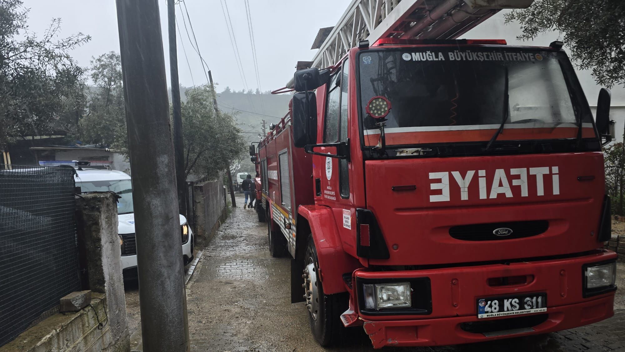 Milas’ta Elektrik Sobası Yangını Korkuttu