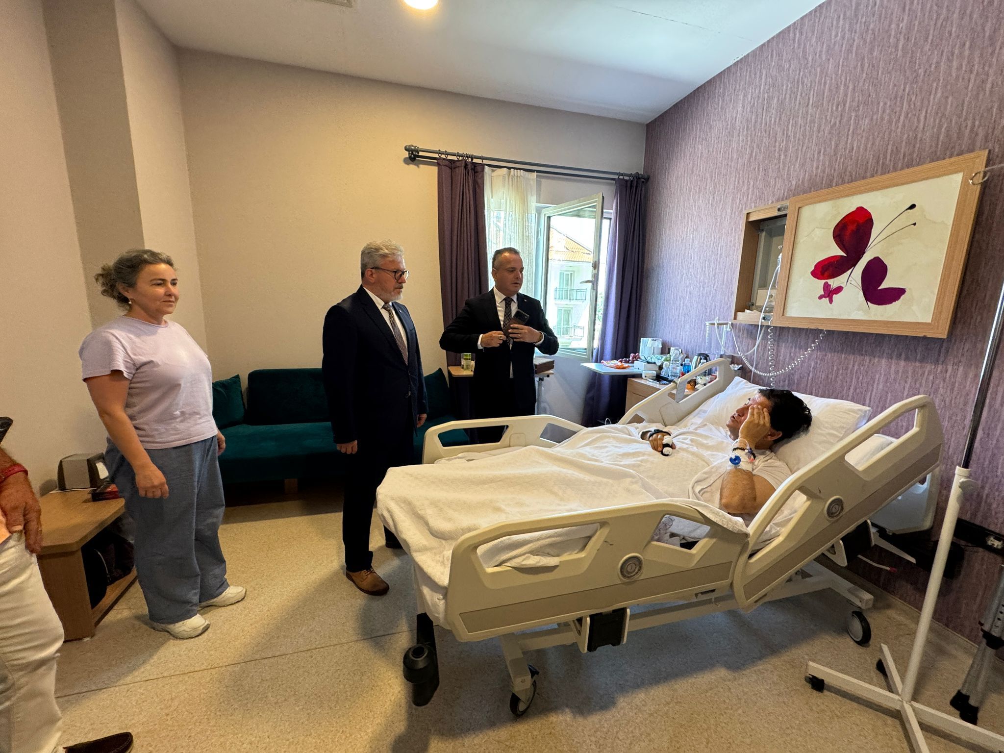 Kaymakam Akkaya’dan Başkan Karaca’ya Hastane Ziyareti