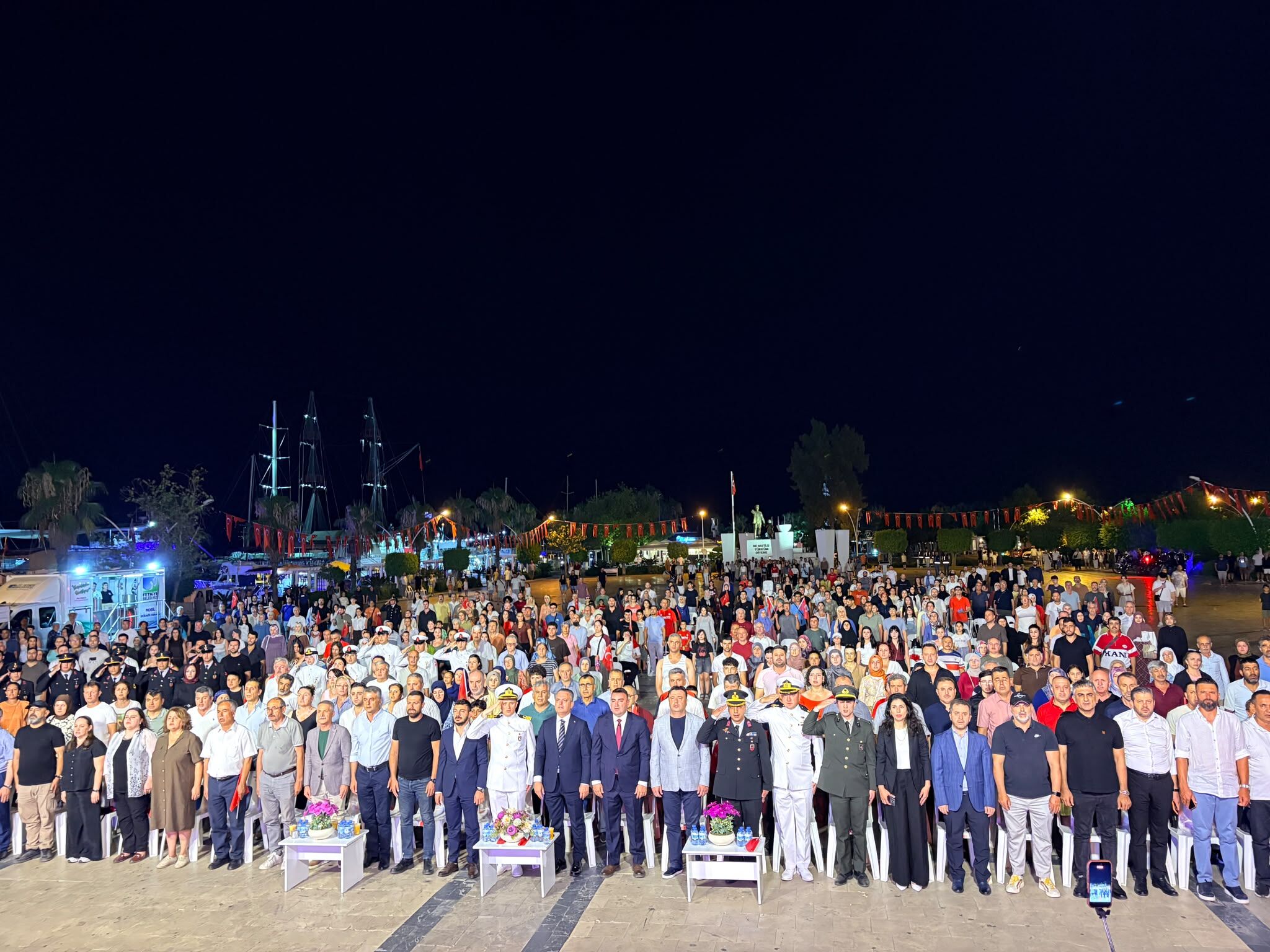 Fethiye’de 15 Temmuz Demokrasi ve Milli Birlik Günü Coşkusu