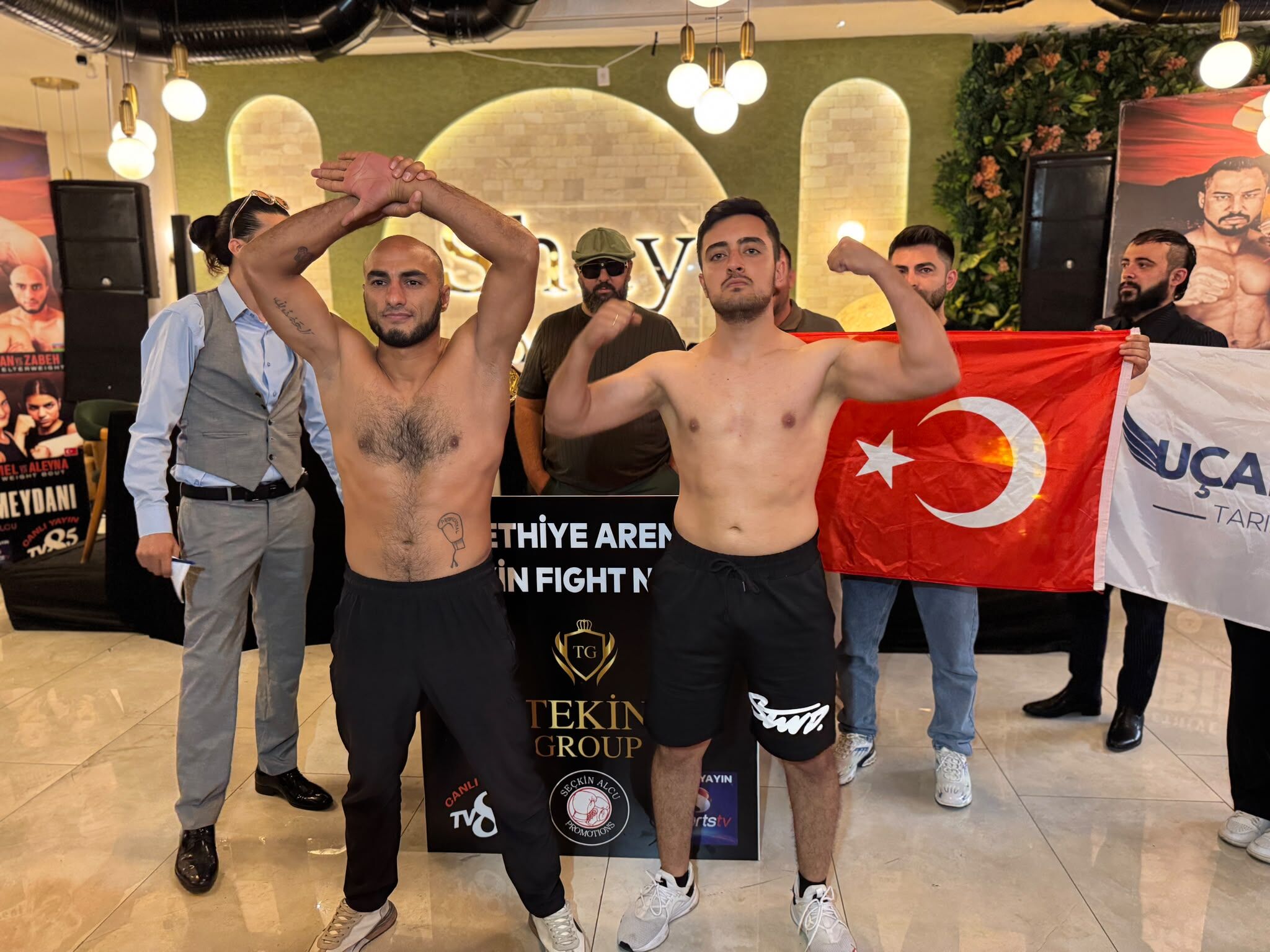 Fethiye'de Boks Gecesi Öncesi Nefes Kesen Yüzleşme!